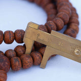 11.5 mm Antique Phoenix Eye Bodhi Seed Japa Meditation Mala